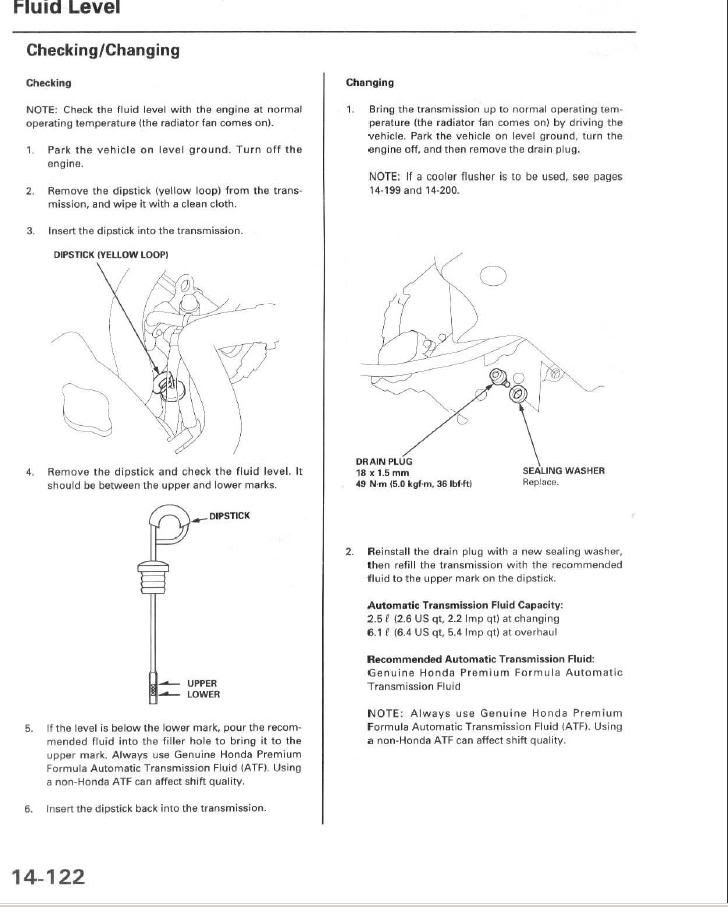Auto gearbox oil change / maintenance Honda Prelude Forum