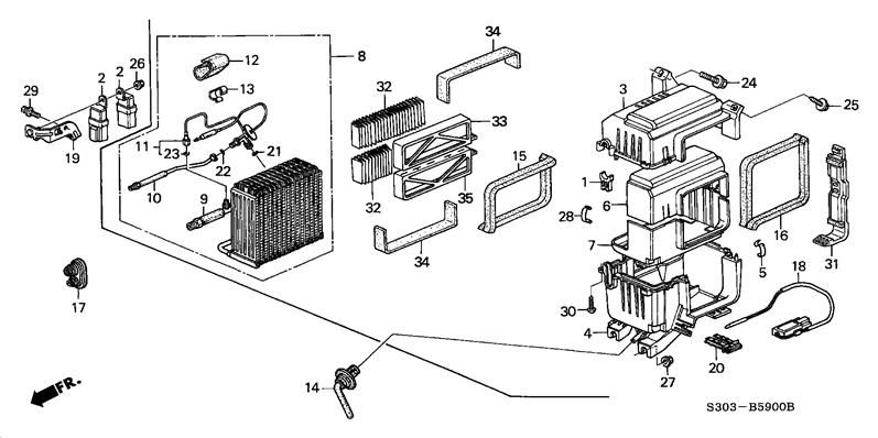 Honda prelude cabin filter location #3