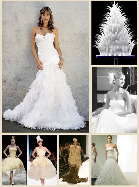  which led to the search for more feather gowns possibly wedding gowns