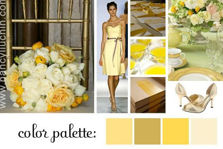 Below is an example of a yellow and gold palette Orange Teal Palette