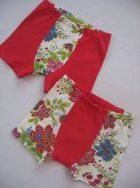 Asian Floral Boxers Duo,  Size 6/7