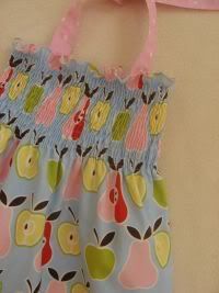 Little Stitches Apples and Pears Sundress/Top Multi-size