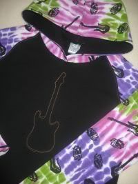 Neon and Black: Roses and Guitars, Size 6/7/8