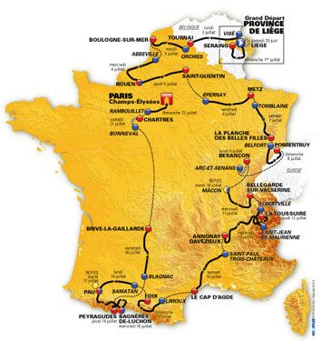 Route Le Tour 2012