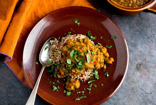 Quinoa with Dried Lemtil Dal