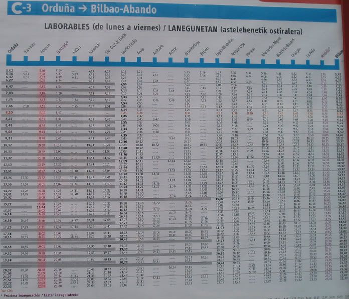 HORARIO DE RENFE BILBAO horario de renfe bilbao: