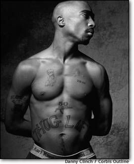 tupac black and white