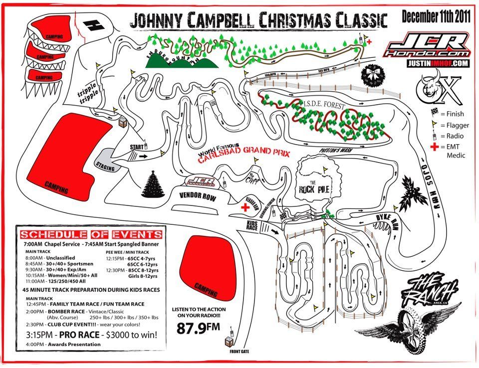 2011 JC Christmas Classic Course Map