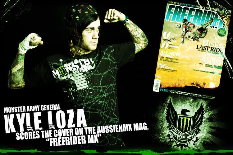 kyle loza cover boy Monster Army
