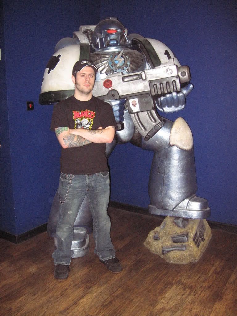 For the Emperor!!! My humble self with one of the Emperors finest - Warhammer World, Nottingham, September 2007