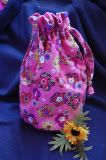 Knit & Go Girl Project Bag - Flowers