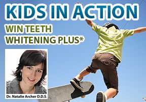 Kids in Action photo contest on Lenzr sponsored by Toronto dentist Dr Natalie Archer