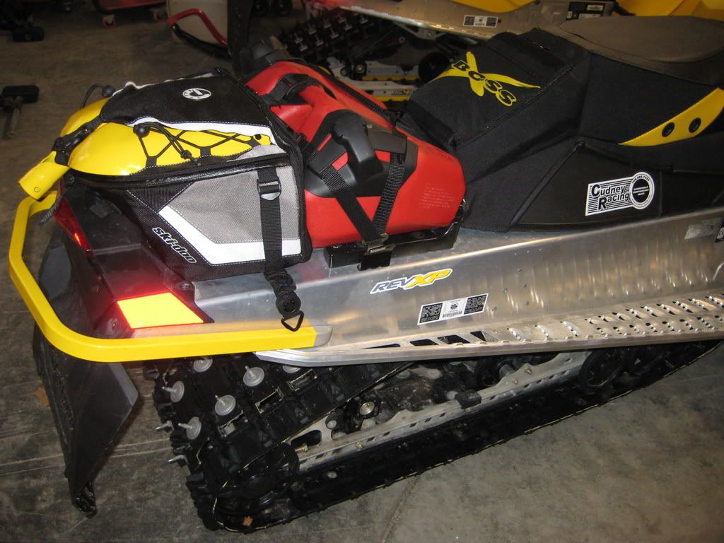 Tunnel bag plus fuel caddy? SkiDoo Snowmobiles Forum