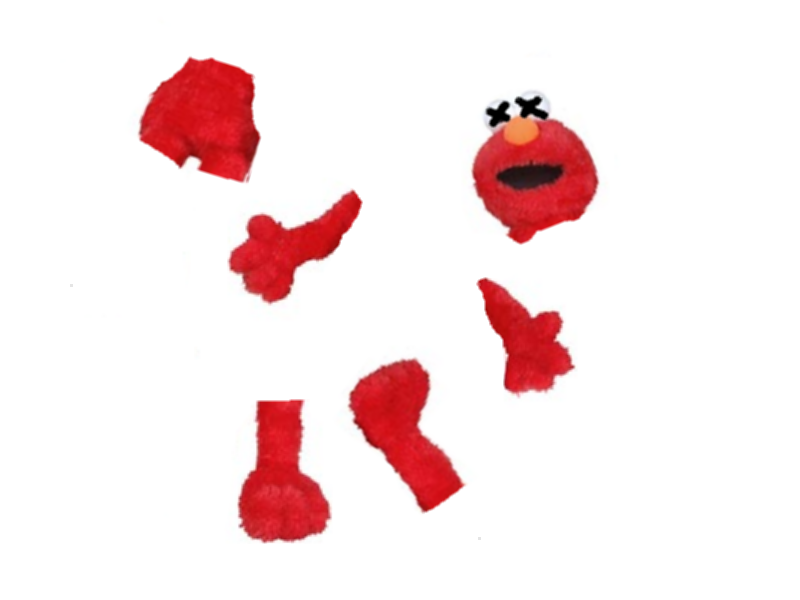 dead elmo doll