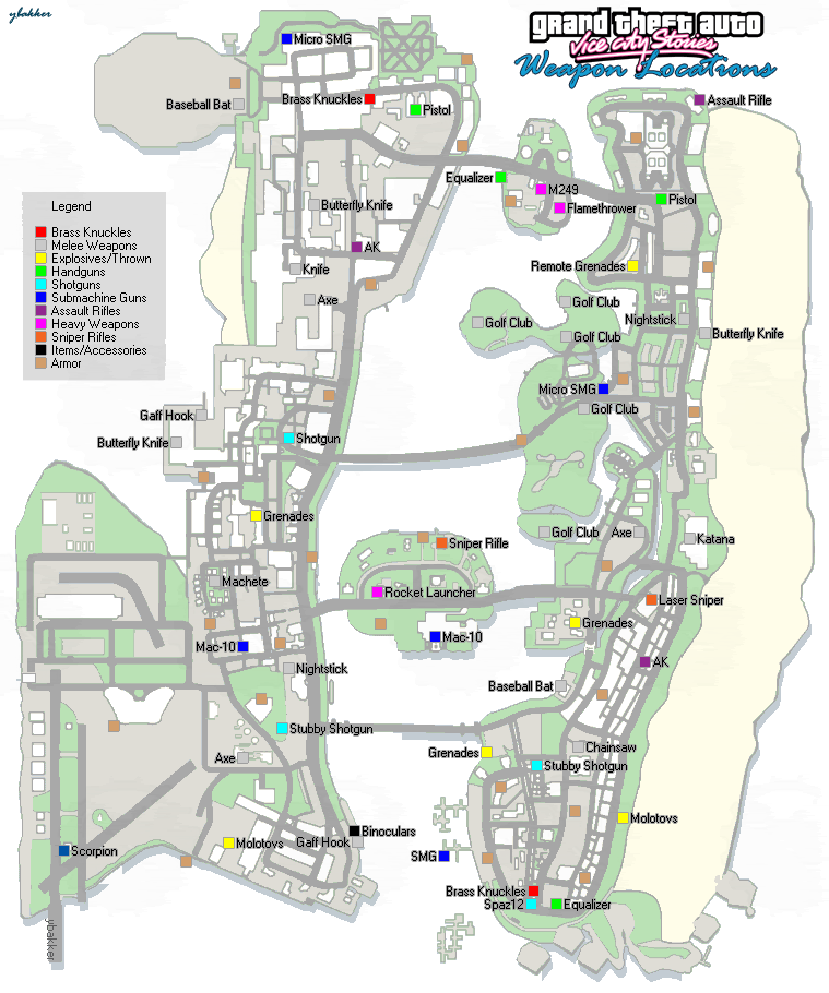 Карта гта вайс сити сториес