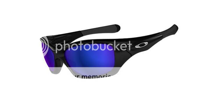 NEW OAKLEY PIT BULL ANGLING SPEC. POLISHED BLK SHALLOW BLUE POLARIZED 