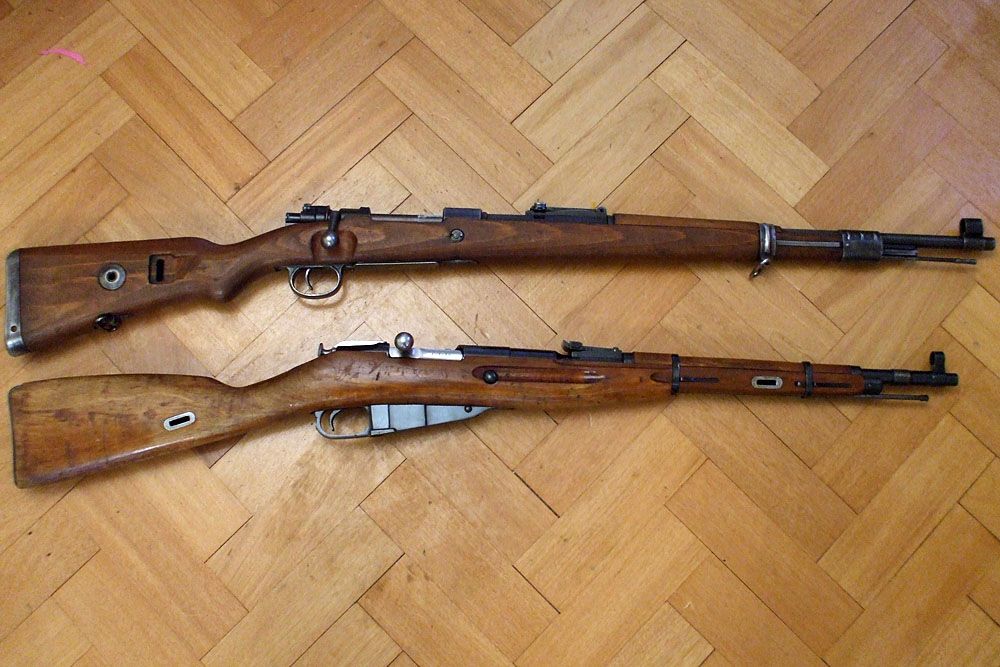 DOU K98 Mauser & Izhevsk M44 Mosin Nagant Photo by sundancekid_02 ...