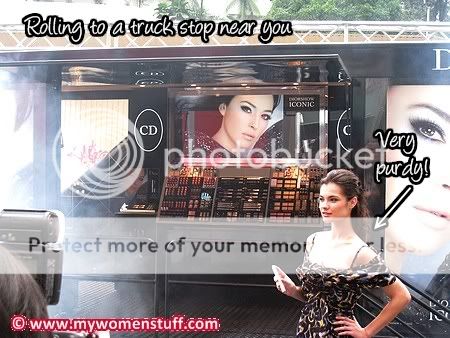Dior makeup truck