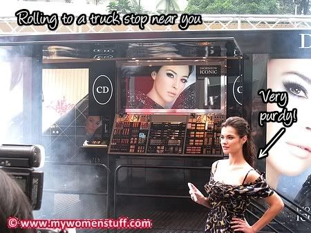 Dior makeup truck