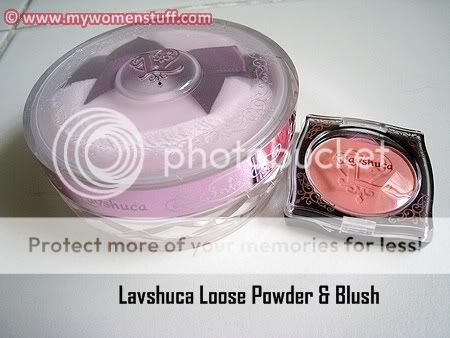 Lavshuca Loose Powder and blush