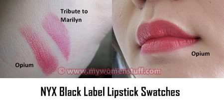 NYX Black Label lipstick swatches