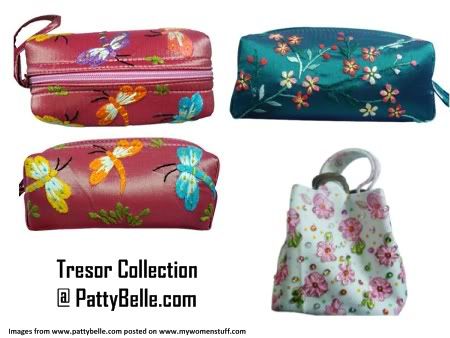 Tresor collection pouches at Patty Belle