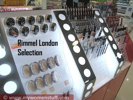 Rimmel display at Watsons