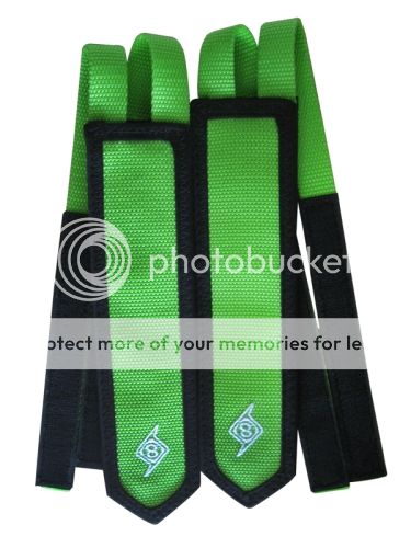   GRIP GREEN VELCRO DOUBLE WIDE BIKE POWER TOE STRAPS POLO TRACK FIXED